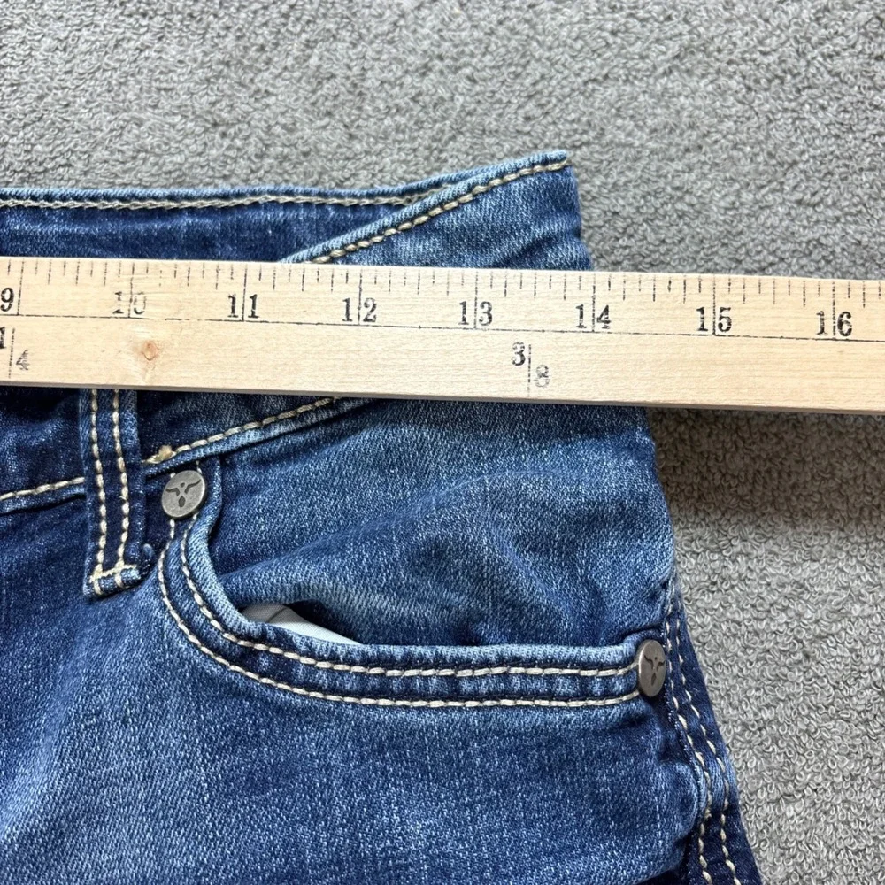 Wrangler 20X Jeans Boys Size 16 Regular Blue Straight Leg Adjustable Waist Denim